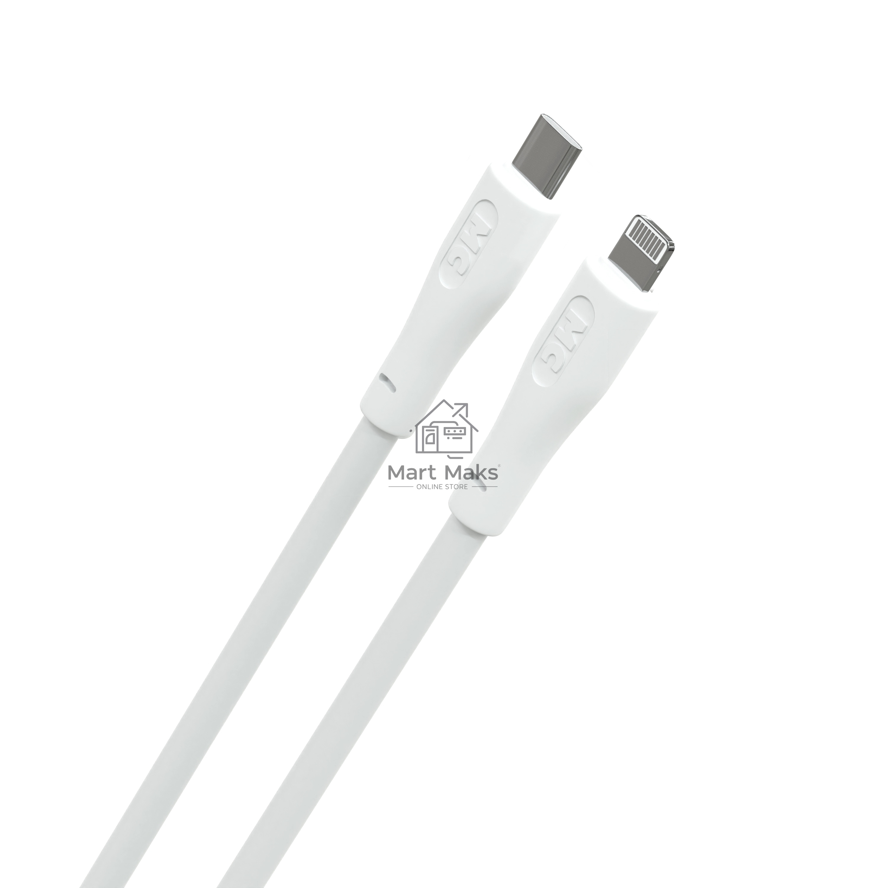 Кабель MORE CHOICE (4620202553119) K60ia 2м USB 3.0A PD 27W для Lightning ng 8-pin Type-C - 2м, белый
