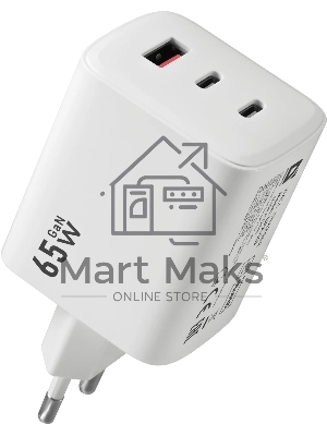 Зарядное устройство Defender UPA-105 65W, USB A+C+С, белый