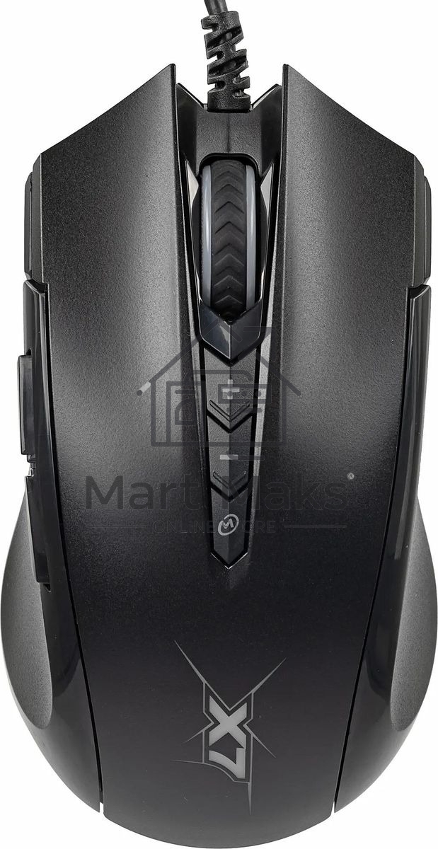 Мышь проводная A4Tech X89 черный, 2400 dpi, USB, кнопки - 8