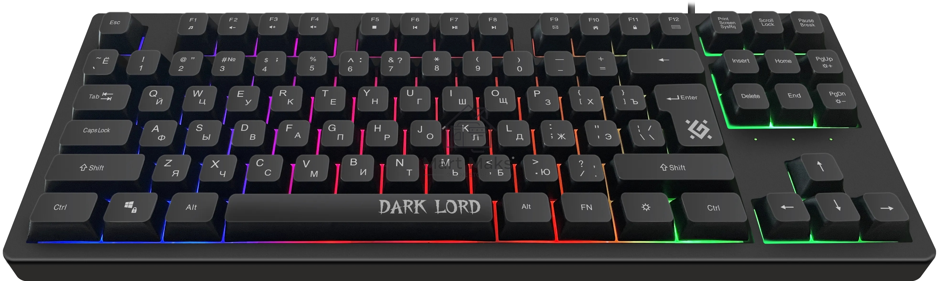 Клавиатура Defender Dark Lord GK-580 проводная, USB, черный