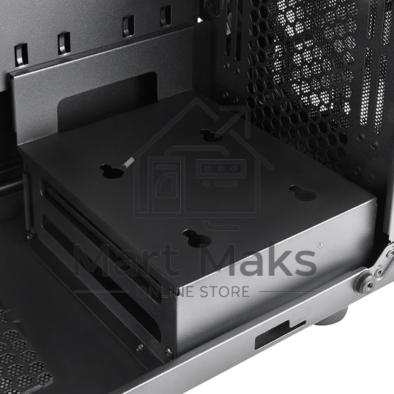 Компьютерный корпус Silverstone SST-PS15B-PRO Precision Mini Tower Micro ATX Computer Case, tempered glass, 2x 120mm ARGB, 1x ARGB Controller, black