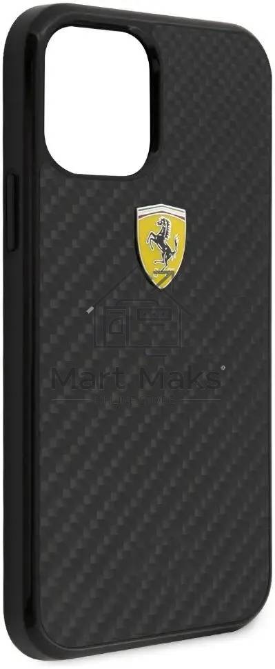 Чехол (клип-кейс) для Apple iPhone 12 mini Ferrari черный (FERCAHCP12SBK)