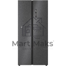 Холодильник Lex LSB525BMID темно-серый двухкамерный 304/206л морозилка сбоку, No Frost, Side by Side