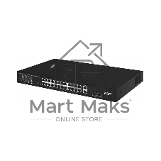 Коммутатор NST NS-SW-24F2G-P, 24×100 Мбит/с PoE + 2×1 Гбит/с Combo (SFP/RJ-45), неуправляемый