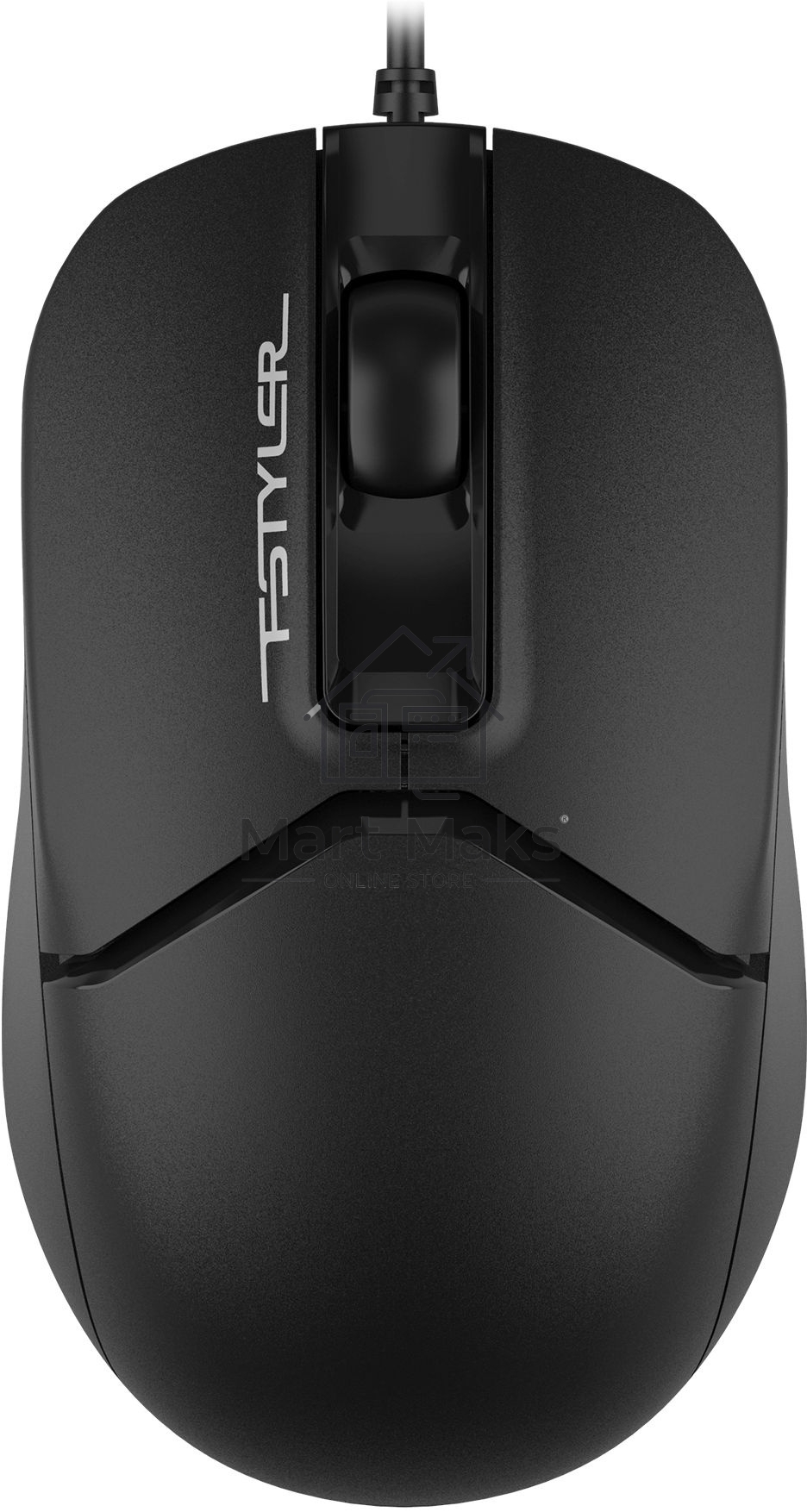 Мышь проводная A4Tech Fstyler FM12ST черный, 1200 dpi, USB, кнопки - 3