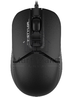 Мышь проводная A4Tech Fstyler FM12ST черный, 1200 dpi, USB, кнопки - 3