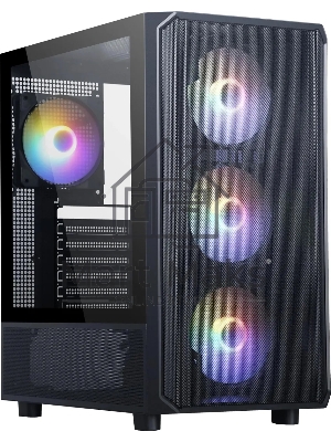 Компьютерный корпус Accord 3602 черный без БП ATX 2xUSB3.0 1xUSB3.1 audio bott PSU