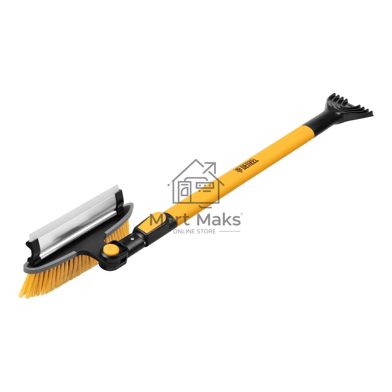 Щетка сметка со скребком Denzel телескоп, поворотная голова, водосгон 950-1320 мм