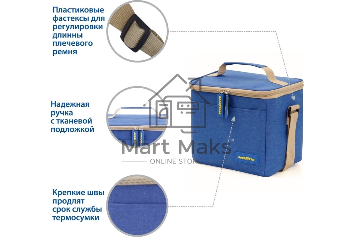 Термосумка GOODYEAR GY-CB-7L классическая (7 литров) GY001010