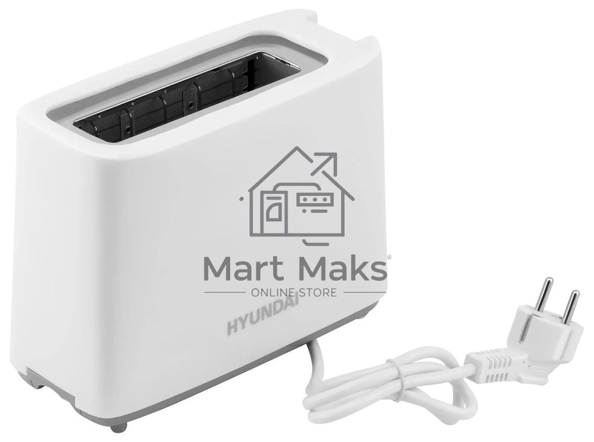 Тостер Hyundai HYT-8006 500 Вт, белый/серый
