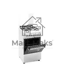 Комбинированная плита REEX RPF-50 WH 4 Газовые конфорки Электрическая духовка