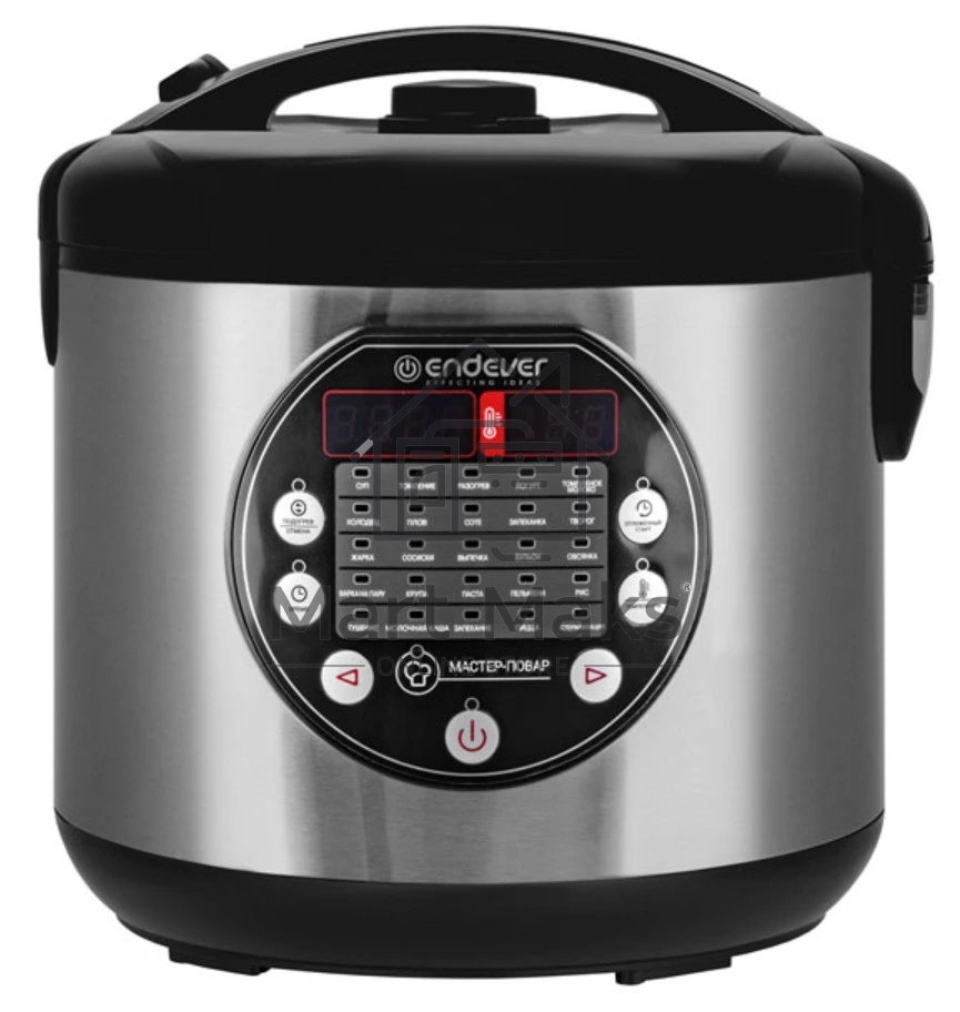 Мультиварка Endever Vita-121 черный/стальной, 5.0 л, 1000 Вт, кнопки, 25 программ