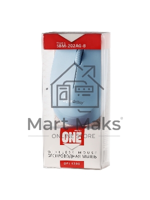 Мышь беспроводная Smartbuy (SBM-202AG-B) ONE 202AG-B, голубой