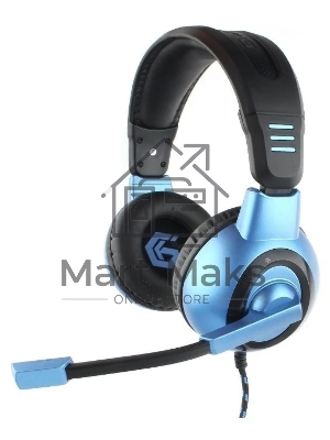 Гарнитура Gembird MHS-G55 черный/синий, проводная