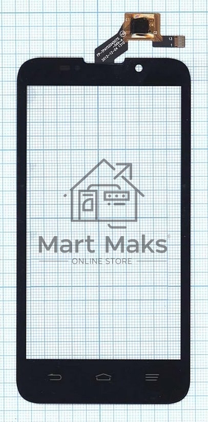 Сенсорное стекло (тачскрин) для ZTE Majesty Z796C, черное