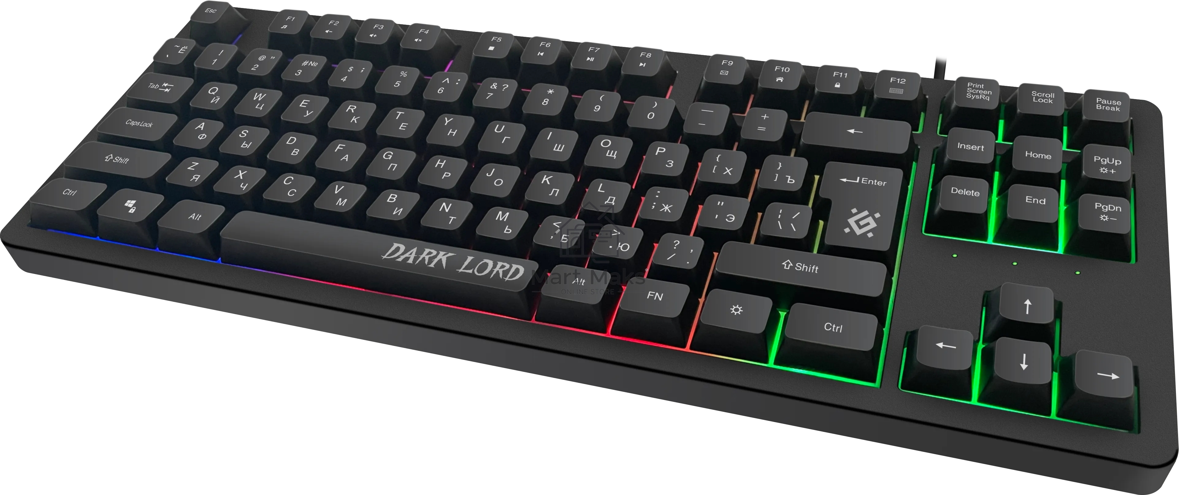 Клавиатура Defender Dark Lord GK-580 проводная, USB, черный