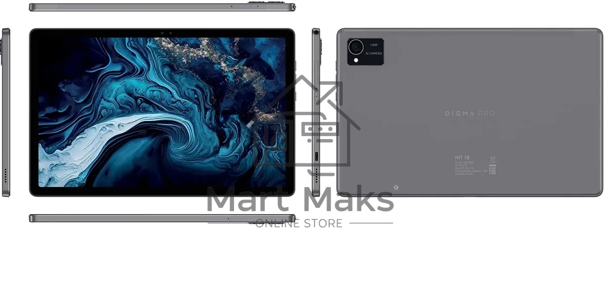 Планшет Digma Pro HIT 16 T616 (2.0) 8C RAM8Gb ROM256Gb 10.4
