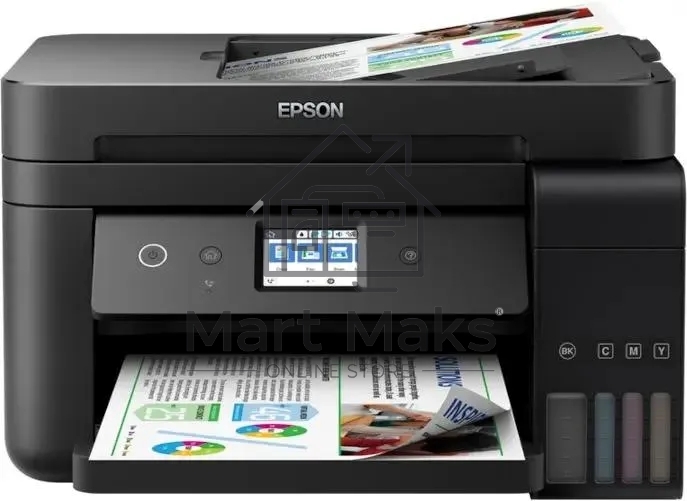 МФУ струйное Epson EcoTank L6290, A4, цветной, печ. 15.5 стр/мин. (ч/б) 8.5 стр/мин. (цвет), 1200 x 4800 dpi (печать) 1200x2400dpi (скан), Wi-Fi, Ethernet, USB