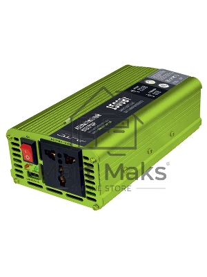 Автомобильный инвертор (преобразователь) 12В в 220В, Модель QUMO QAI-1154-1500 (AVCN-Q1500)