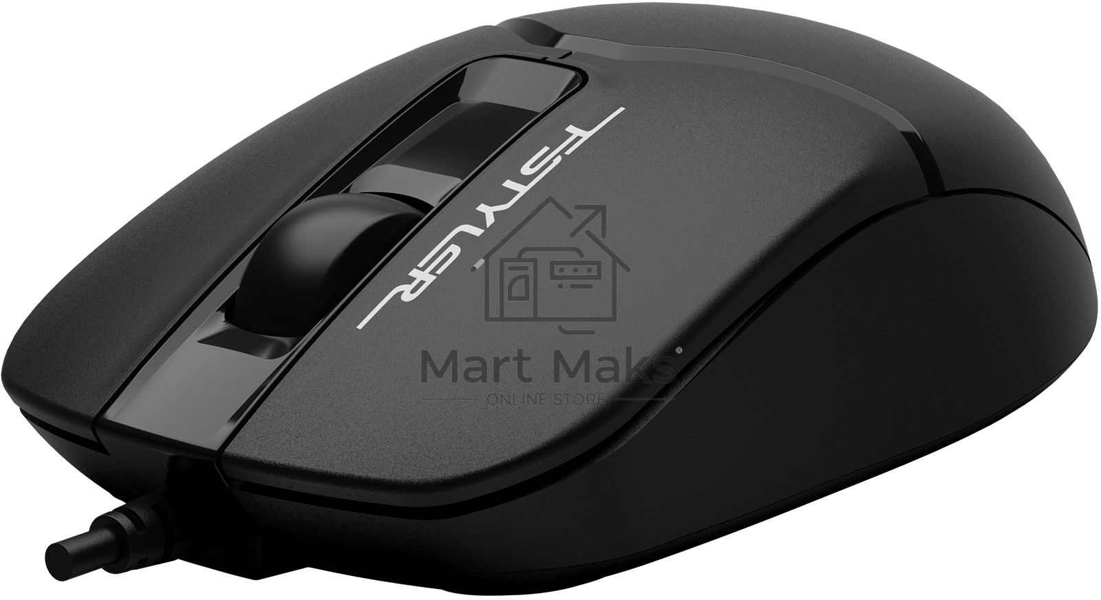 Мышь проводная A4Tech Fstyler FM12ST черный, 1200 dpi, USB, кнопки - 3
