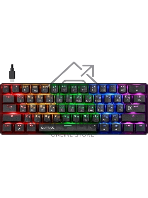 Клавиатура проводная Defender Consul GK-220 RU, USB, черный