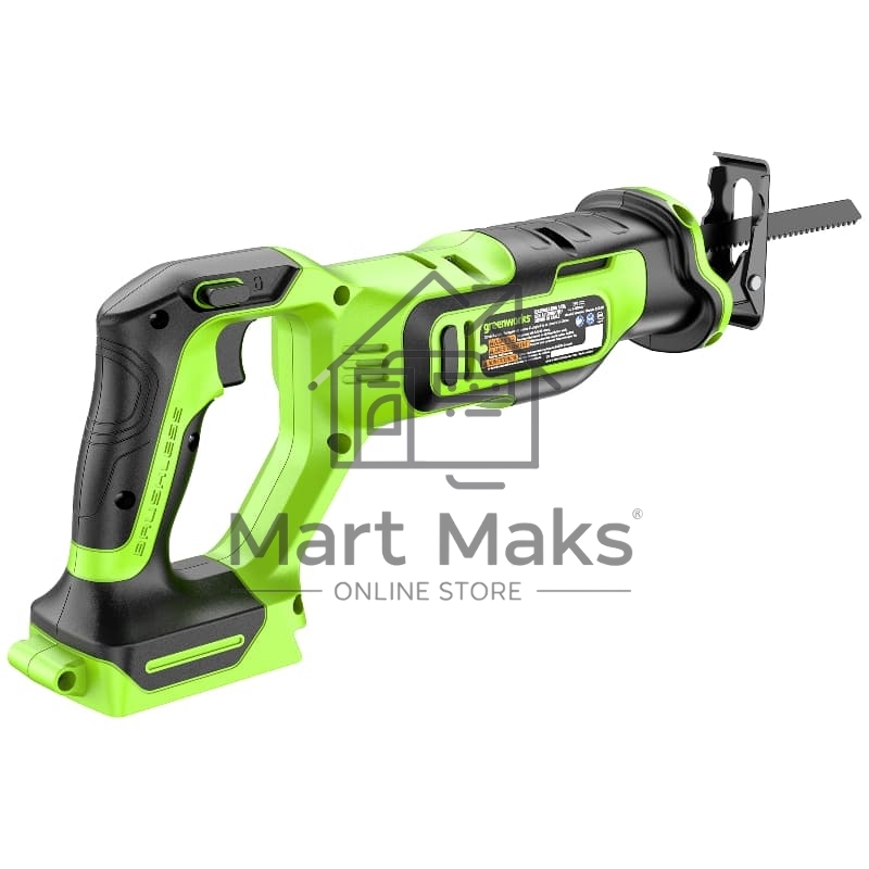 Пила сабельная аккумуляторная GreenWorks GPT-BLRS-1, 24V, без АКБ и ЗУ (1200607)