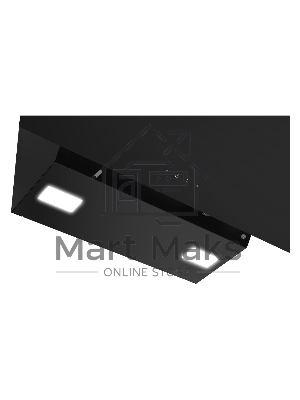 Вытяжка наклонная Indesit INHV 6FLM BL черный, 60 см, 408 куб. м/ч, 56 дБ