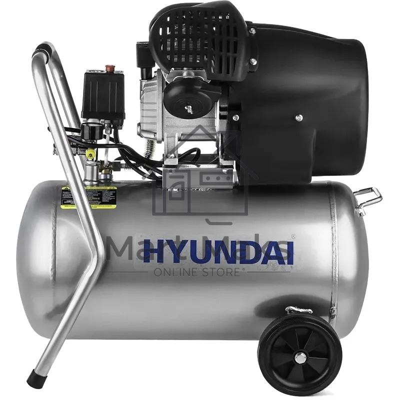 Компрессор поршневой Hyundai HYC 40250LMS масляный 400л/мин 50л 2200Вт серебристый/черный