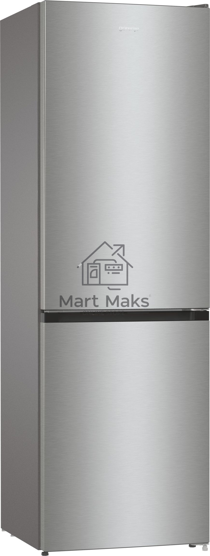 Холодильник Gorenje NRKE62XL серебристый металлик двухкамерный 203/99л морозилка снизу, No Frost
