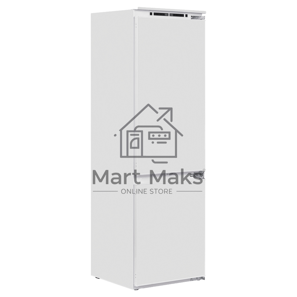 Встраиваемый холодильник Maunfeld MBF193NFW1GR Inverter белый двухкамерный 257/84 л морозилка снизу, No Frost