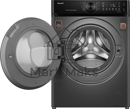 Стиральная машина Weissgauff WM 59411 Direct Drive Inverter Steam Deep Grey серая, загрузка фронтальная 11кг, 1400 об/мин., класс: A+++