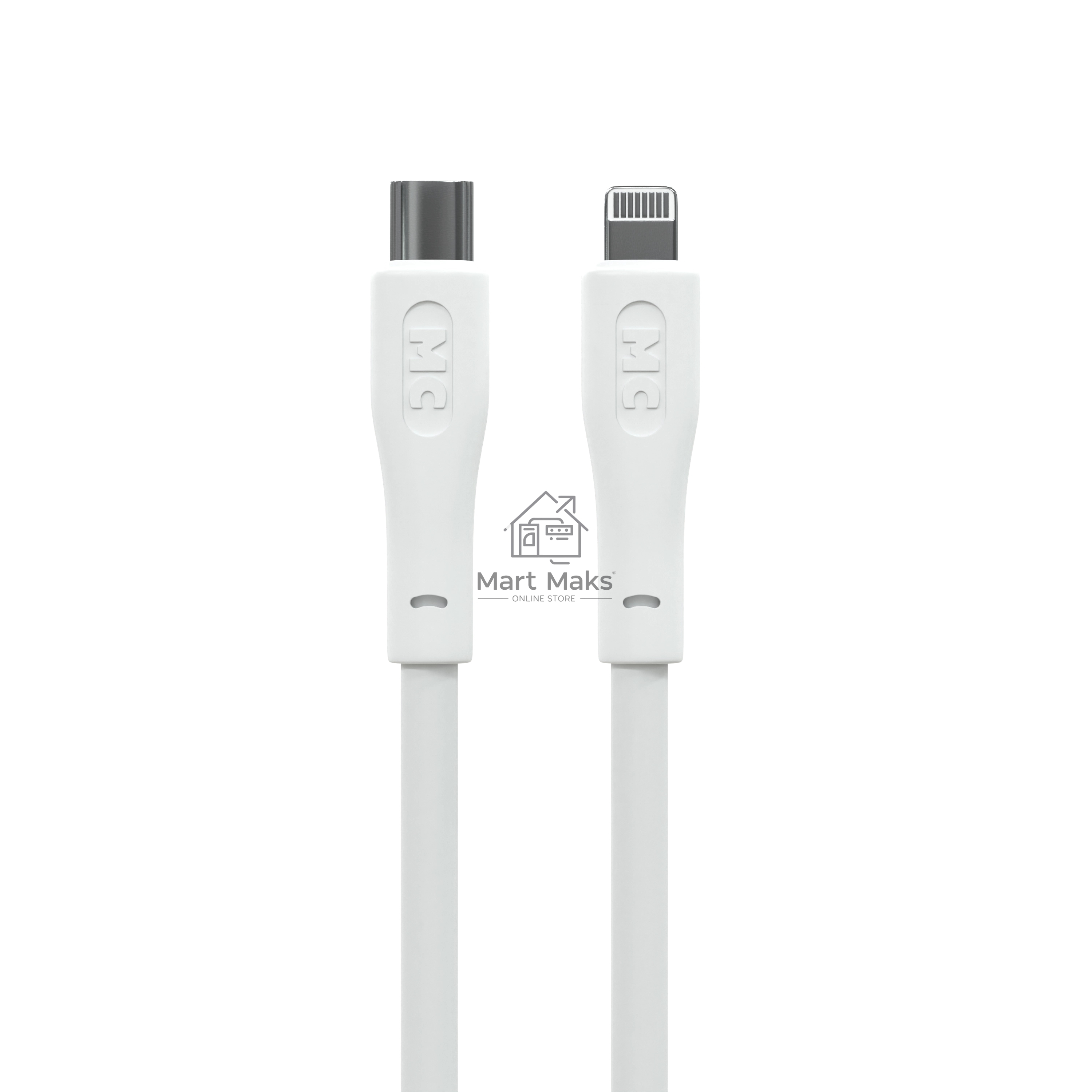 Кабель MORE CHOICE (4620202553119) K60ia 2м USB 3.0A PD 27W для Lightning ng 8-pin Type-C - 2м, белый