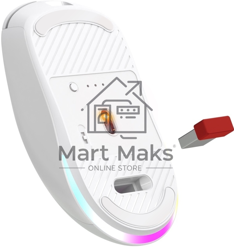 Мышь беспроводная/проводная Defender Stone GM-551 белый, 7200 dpi, радиоканал, Bluetooth, USB, кнопки - 7