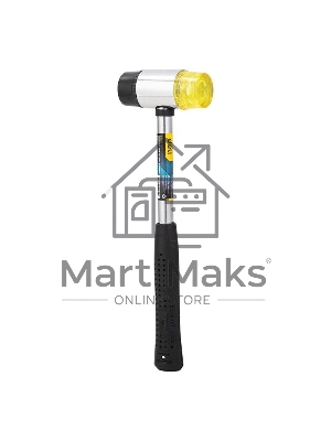 Рихтовочный молоток Deli DL5340 Длина 315 мм, боек резина+пластик (содержит железный песок, не отскакивает при ударе), рукоятка сталь с резиновым покрытием