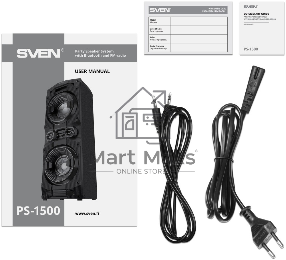 Беспроводная колонка SVEN PS-1500 черный