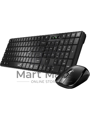 Комплект клавиатура+мышь Genius SlimStar 8250 беспроводной, USB, 1200 DPI, чёрный