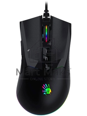 Мышь проводная A4Tech Bloody W90 Max черный, 10000 dpi, USB, кнопки - 10