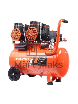 Компрессор поршневой безмасляный Patriot KDS 540 F50 (540 л/мин, 2,8 кВт, 8 бар, 50 л, 2800 об/мин, быстросъем + елочка 1/4)