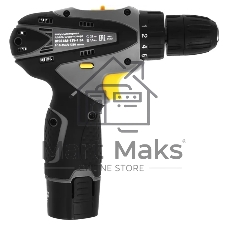 Дрель-шуруповерт Ovk Tools OTCS1AA-12V-1.5A, 12 В, 1,5 Ач, 26 Нм, щеточный