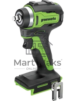 Гайковерт ударный аккумуляторный GreenWorks GD24IW200, 24v, 200 Нм, без АКБ и ЗУ (3803607)