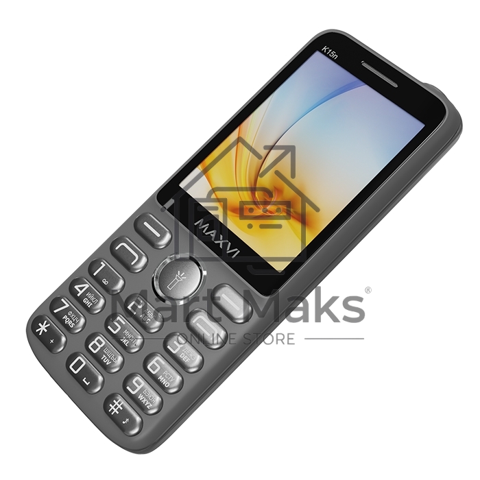 Мобильный телефон Maxvi K15n серый