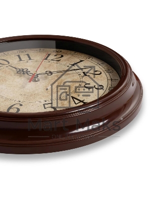 Часы настенные аналоговые Бюрократ WallC-R77P D35см коричневый