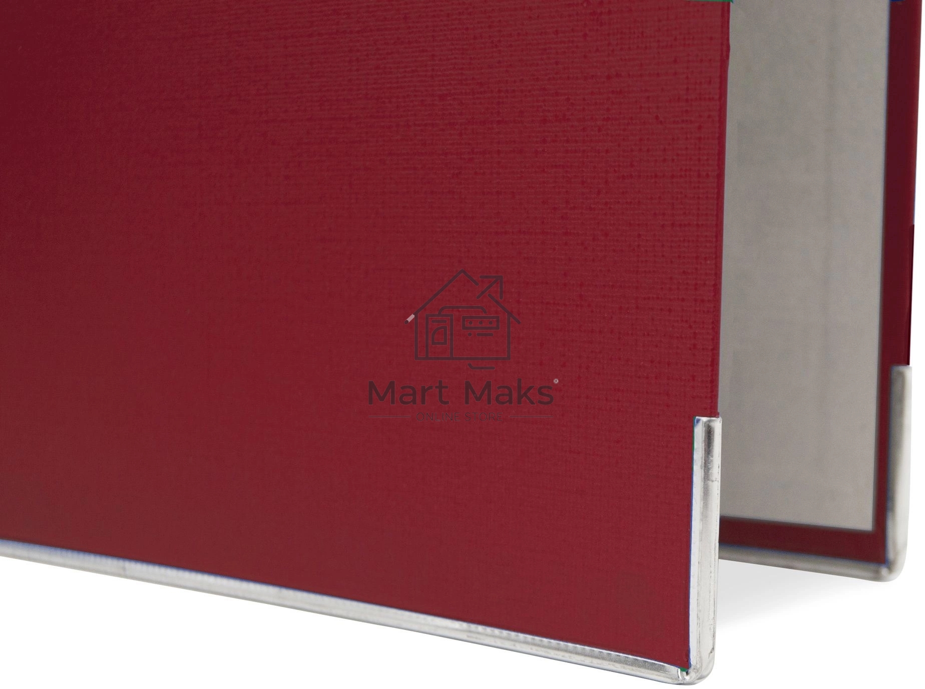 Папка-регистратор Silwerhof 2013373 A4 50мм, ПВХ/бумага красный, металлическая окантовка, сборная (упаковка: 2шт)