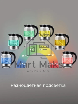 Чайник электрический умный Redmond SkyKettle KG-230S черный/хром