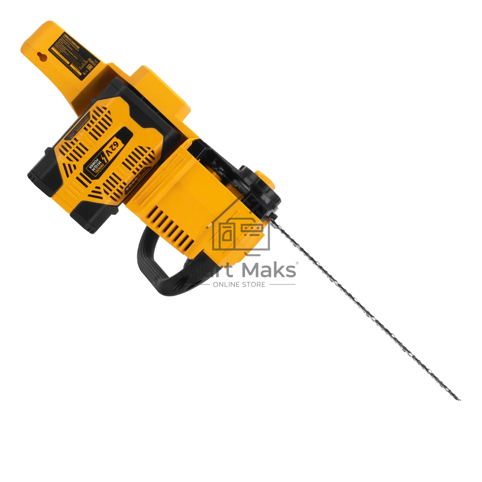 Пила цепная аккумуляторная бесщет. Denzel RCS 400-62, 400 мм, Li-ion, 62В