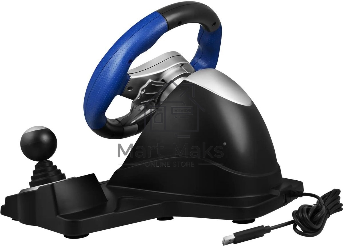 Руль черный SVEN GC-W600 (виброотдача, педали, джойстик, 12 кн., USB)