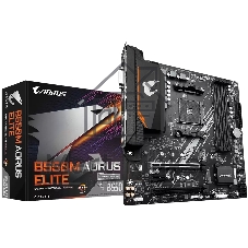 Материнская плата Gigabyte B550M AORUS ELITE, AM4, AMD B550, 4xDDR4, 4xSATA, 2xM.2, 1xPCI-E 4.0 x16, 1xPCI-E 3.0 x4, 1xPCI-E x1, 1xHDMI, 1xDVI-D, 1x 1Gb LAN, 4xUSB-A 2.0, 4xUSB-A 3.2 Gen 1, 3x3.5 мм, 7.1, Micro-ATX