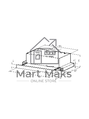 Вытяжка телескопическая LEX HONVER 2M 600 серо-белая, 60 см, 1000 куб. м/ч, 45 дБ