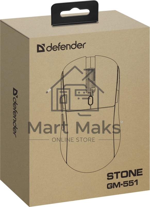 Мышь беспроводная/проводная Defender Stone GM-551 белый, 7200 dpi, радиоканал, Bluetooth, USB, кнопки - 7