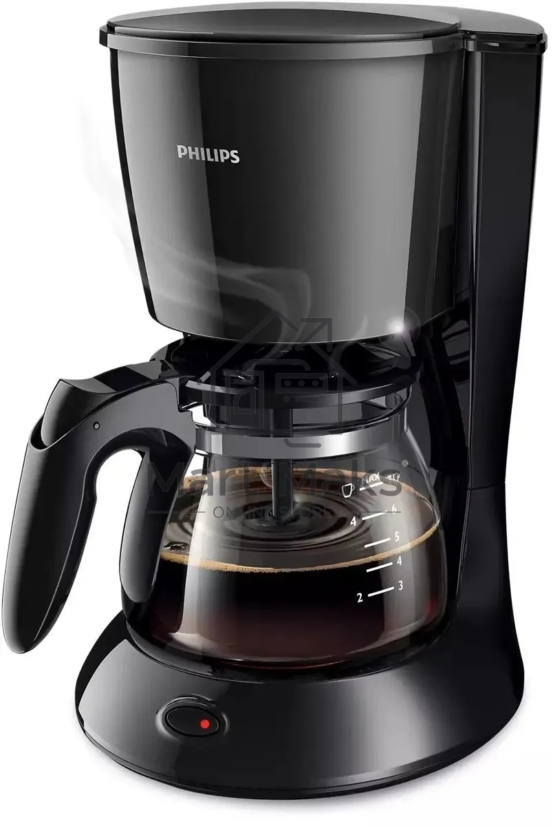 Кофеварка капельная Philips HD7432/20 черный, молотый, 0.6 л, 750 Вт